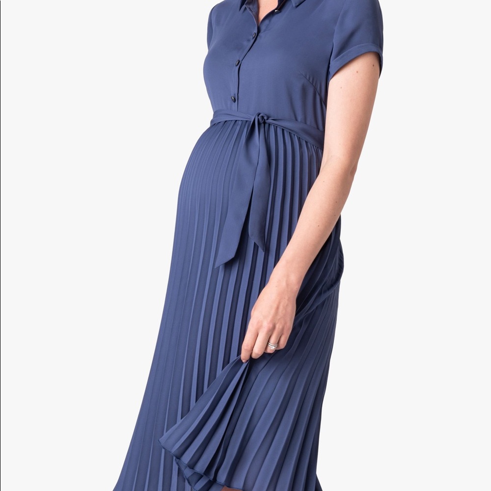 Seraphine pleated shirt dress NWT